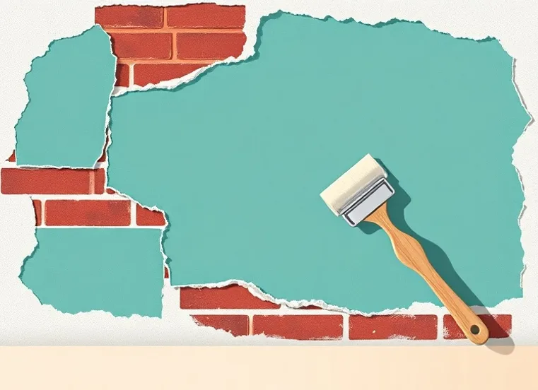 Ponçage et rebouchage des fissures avant mise en peinture